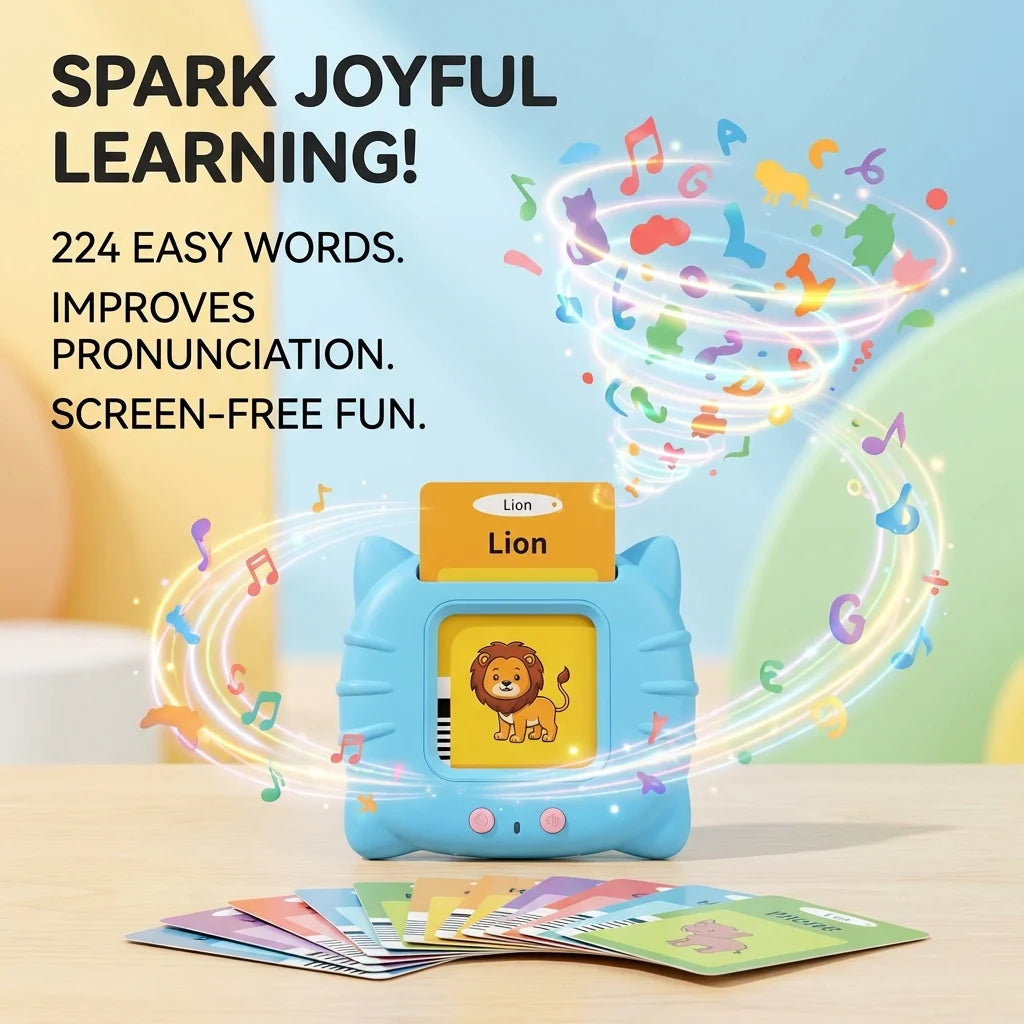 Educational Talking Audio Flash Cards (224 Easy Words)